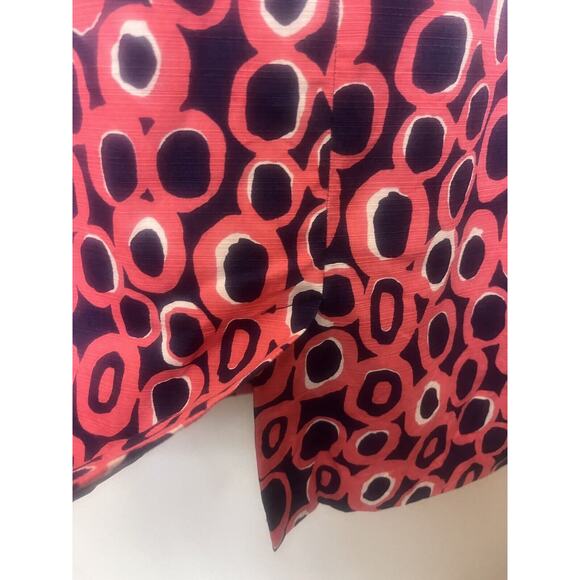 BODEN Printed Notch Neck Sleeveless Shift Dress Pink Blue Size 12R WH361 - Picture 6 of 8